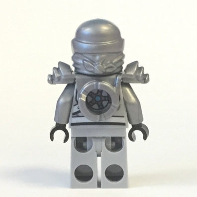 LEGO Minifigure-Zane - Titanium Ninja Light Bluish Gray-Ninjago-NJO111-Creative Brick Builders